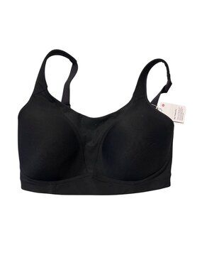 Lululemon Run Times High Support Bra 34G Black Adjustable Straps